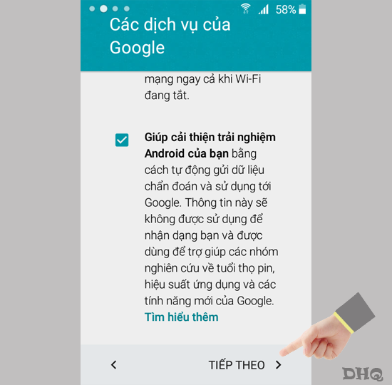 Chọn tiếp theo